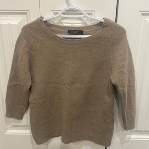 Max Mara sweater. Seems like wool cashmere. Can’t find the tag.